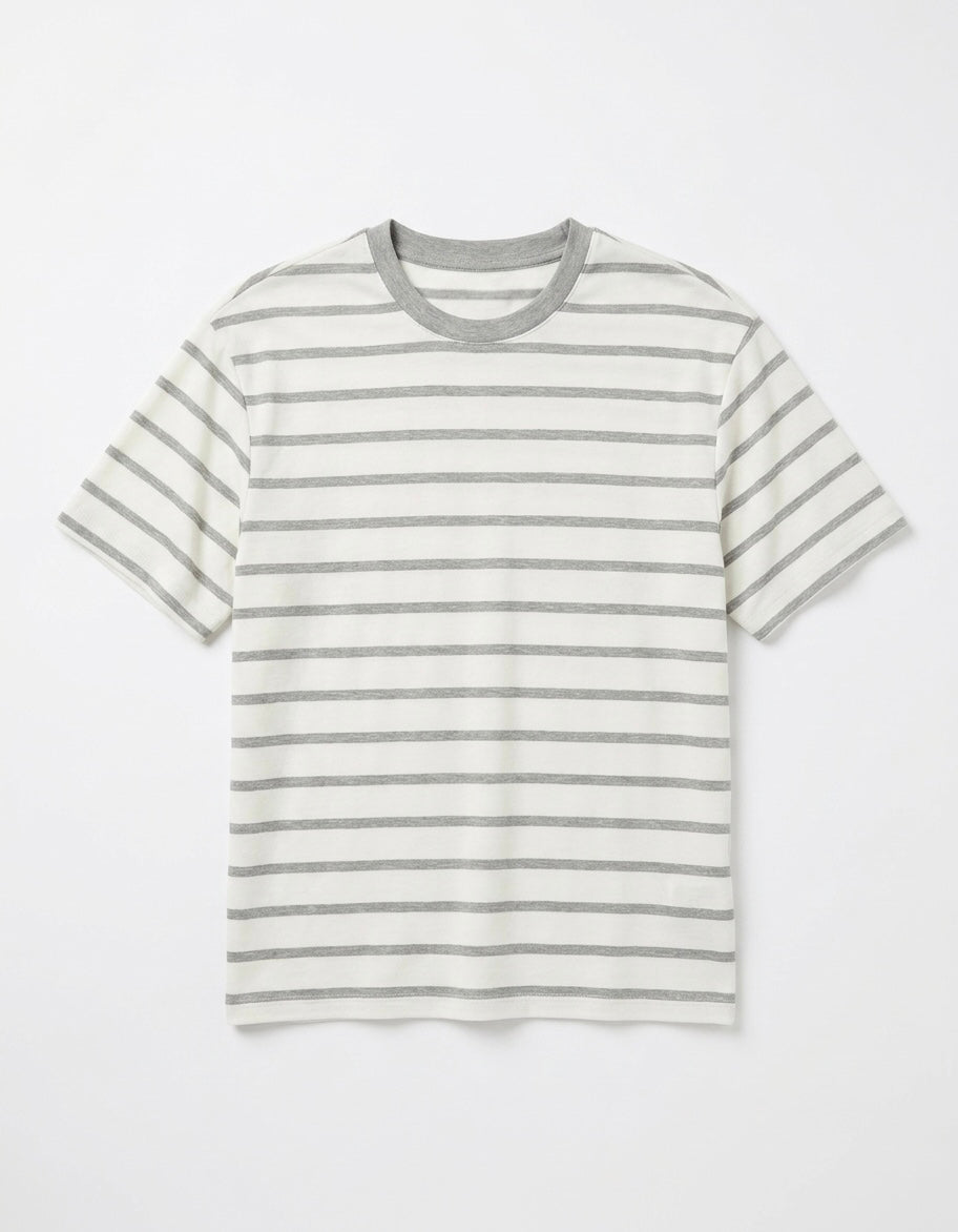 T-shirt Righe Grigie