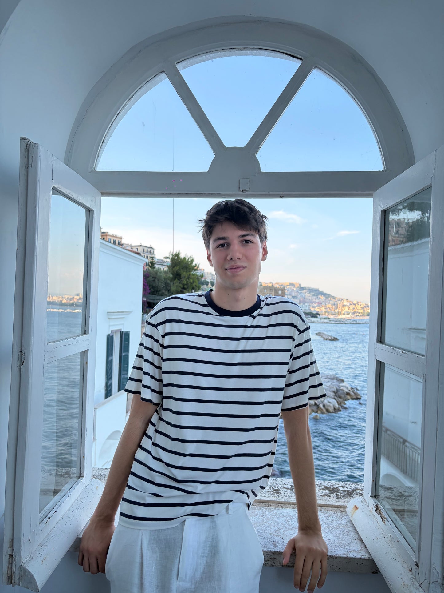 T-shirt Righe Blu