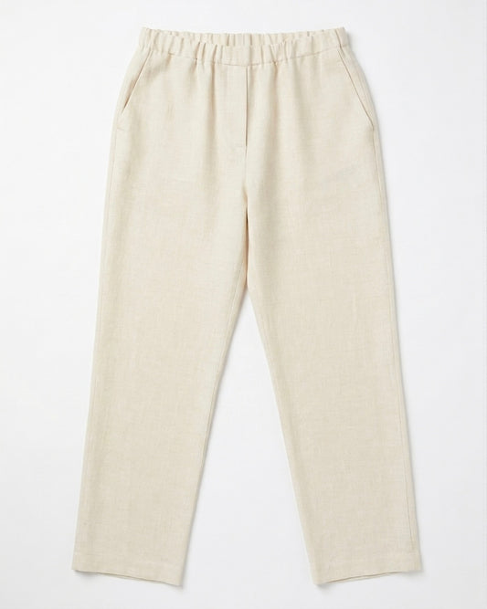 Pantalone Comfort Beige in Lino