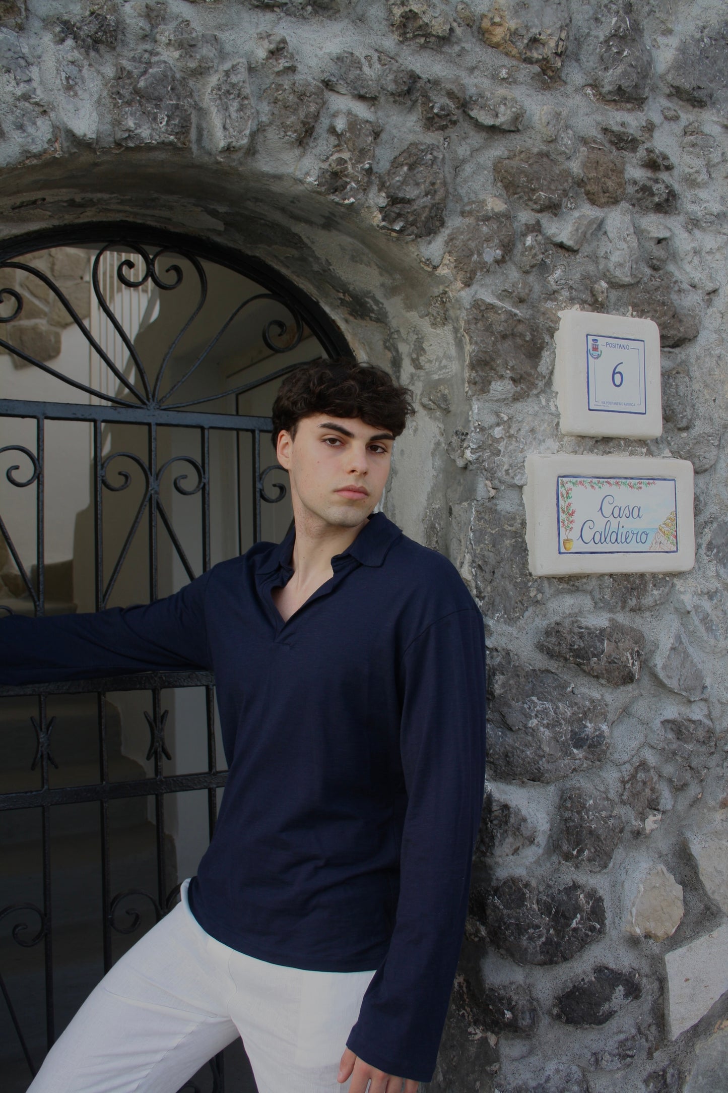 Polo Blu Navy in Cotone